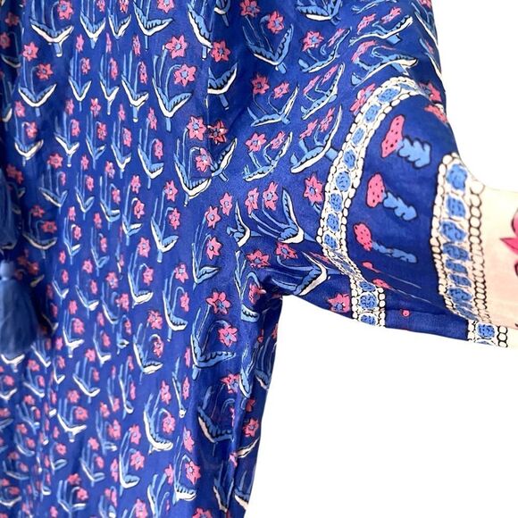 J. Crew Cotton Voile Tunic Swim Cover-Up Dress in Floral Print Size Medium - Picture 8 of 10